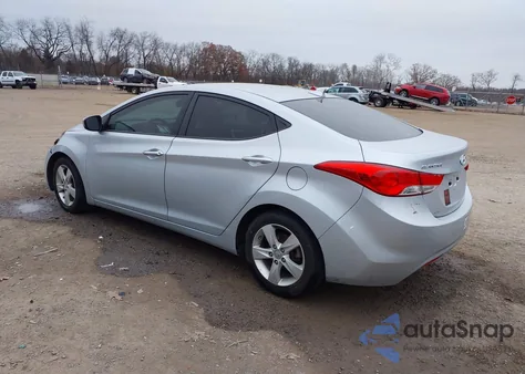 2012 Hyundai Elantra Gls from USA, damaged, VIN 5NPDH4AE4CH137235